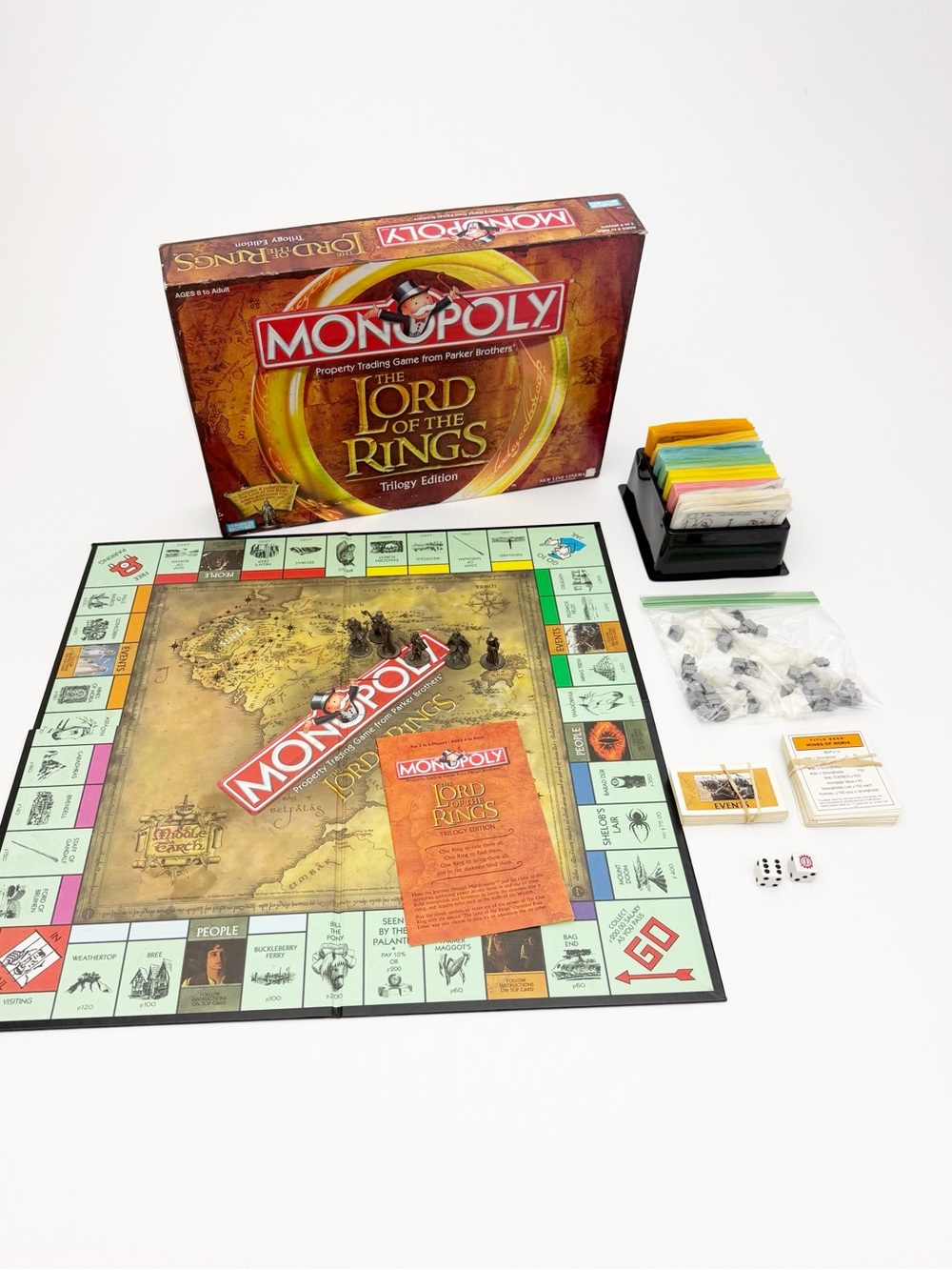Monopoly The Lord of The Rings Trilogy Edition Board Game Missing Ring